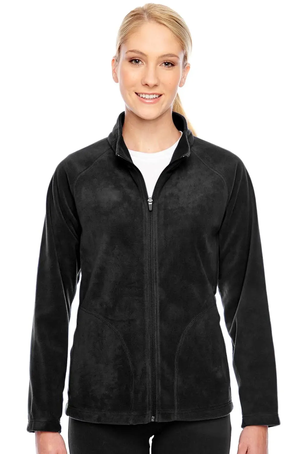 Team 365 TT90W - Ladies Campus Microfleece Jacket Black - S