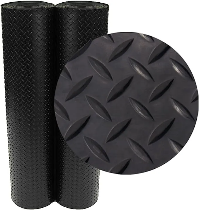 Rubber-Cal 48-in W x 24-in L x 0.118-in T Rubber Gym Floor Roll (8-sq ft)