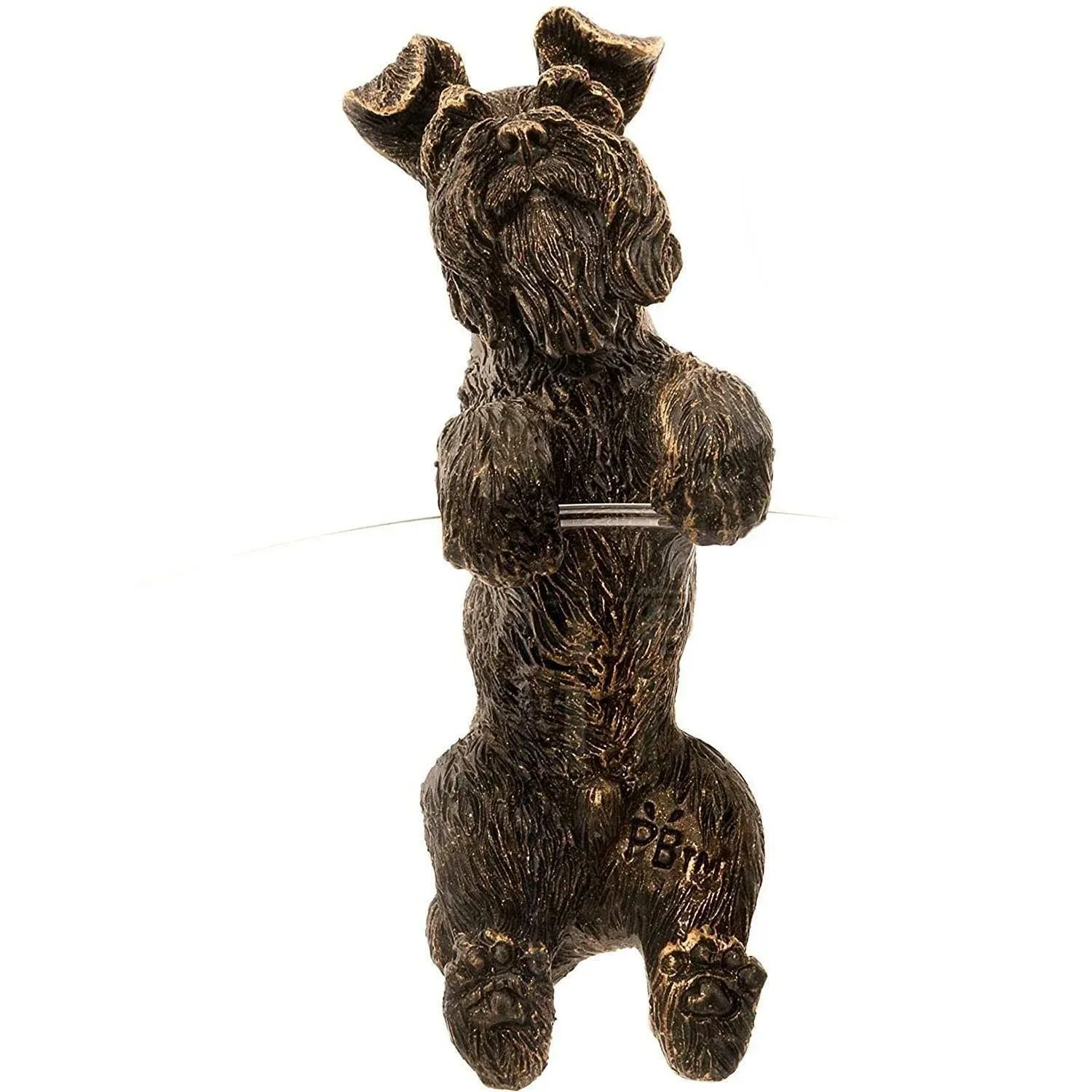 Pot Buddies Decorative Schnauzer Pot Hanger Ornament - Bronze Color