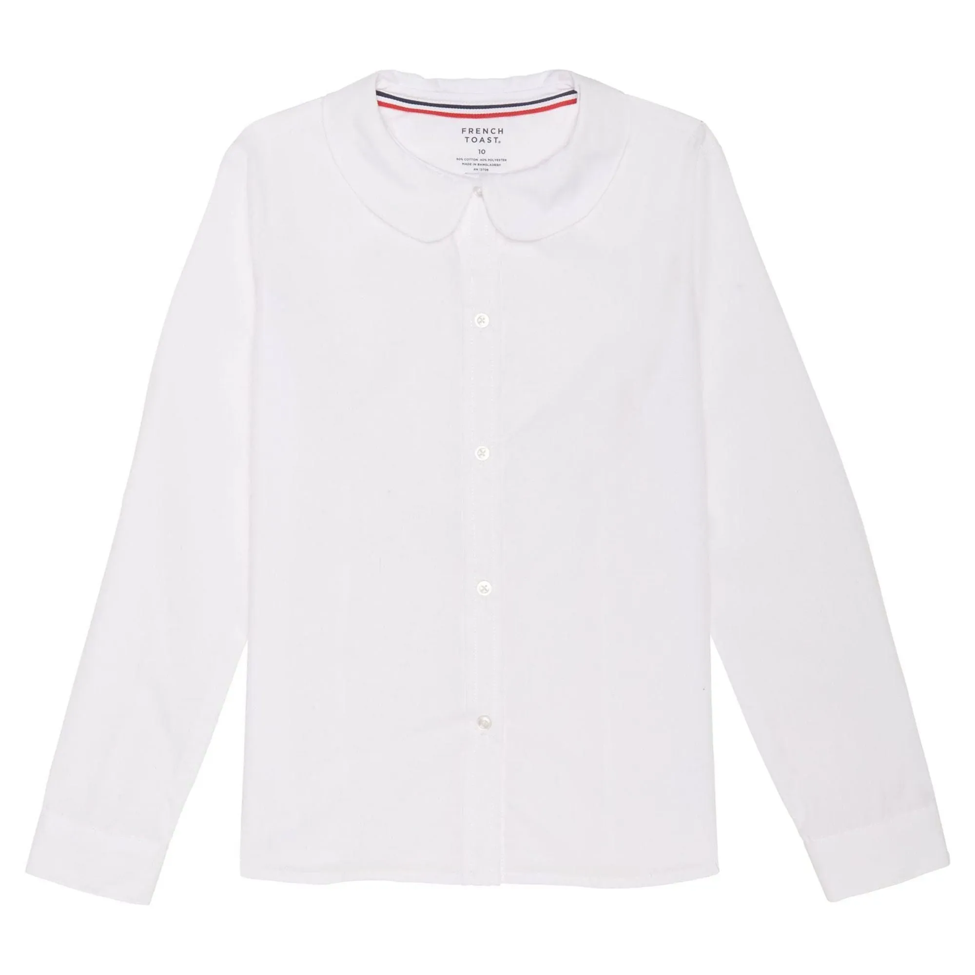 French Toast Girls' Modern Peter Pan Collar Blouse