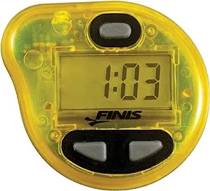 FINIS Tempo Trainer Pro Audible Metronome Pacing Device , Yellow/Blk, Small