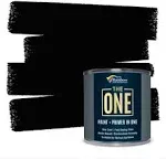 THE ONE Paint & Primer: Most Durable All-in-One Furniture Paint, Cabinet Paint, Front Door Paint, Craft Paint, Bathroom, Kitchen - Interior & Exterior (Black, Gloss, 2.5 Liter)