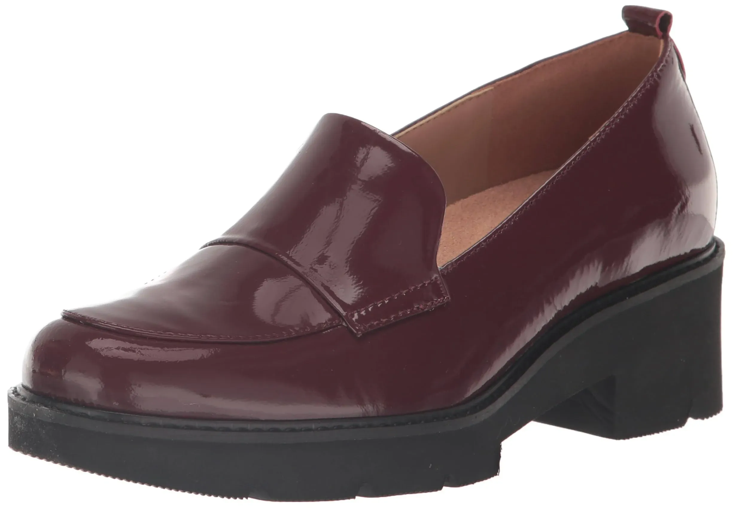 Naturalizer Women's Darry Slip-On Lightweight Lug Sole Heeled Loafer