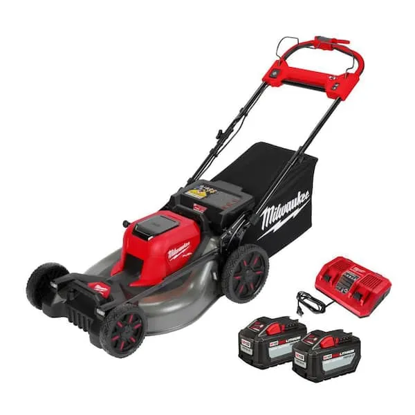 M18 FUEL Brushless Cordless 21 in. Walk Behind Dual Battery Self-Propelled Mower w/(2) 12.0Ah Battery and Rapid Charger