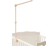 Baby Crib Mobile Arm - HBM 27 inch Wooden Mobile Arm for Crib Mobile Hanger for Crib Baby Girl Nursery Decor ( Crib Mobile Holder ) Hi Baby MONMENT