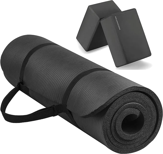 Signature Fitness All Purpose 1/2-Inch Extra Thick High Density Anti-Tear Exerci