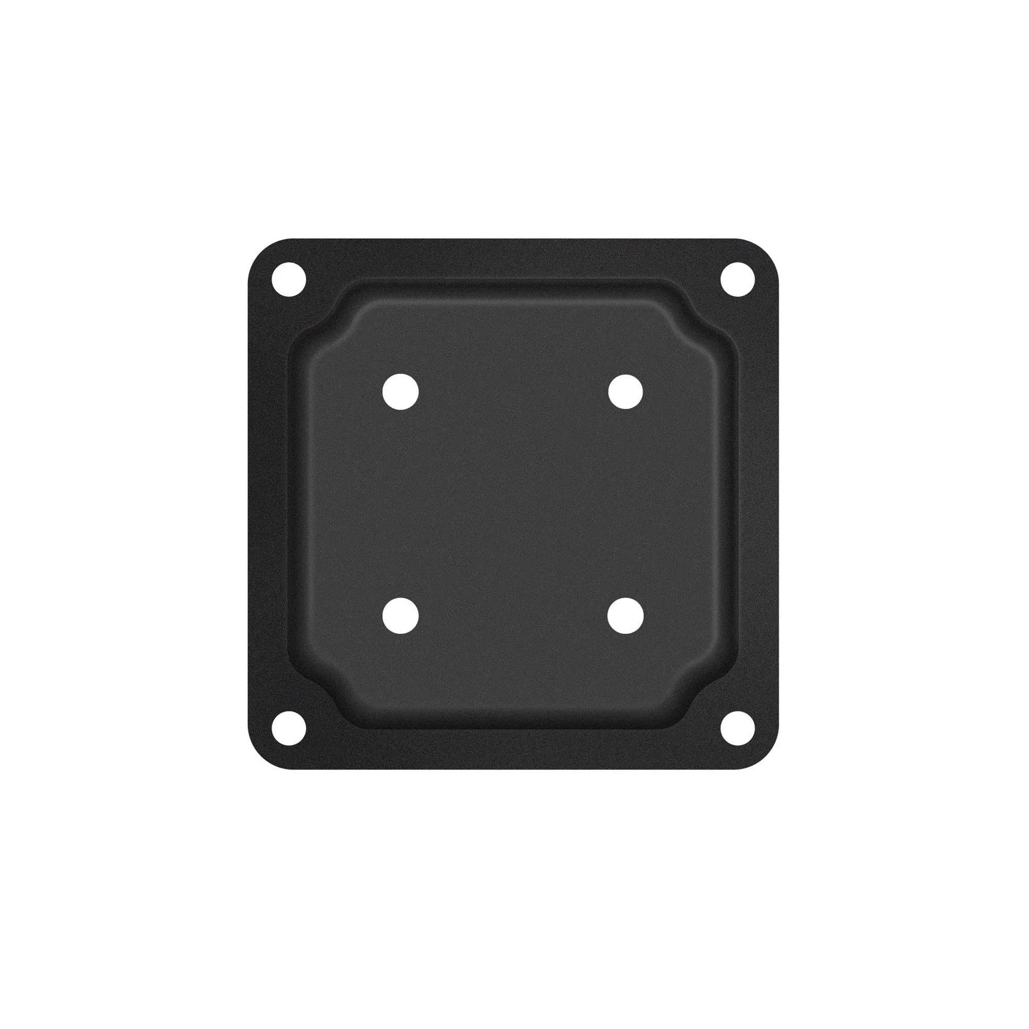 Nuvo Iron 4&#034; x 4&#034; Wood Post Plate Connector, Black - WPCP4B