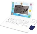 Lexibook - Bilingual and Educational Laptop English/Spanish - Toy for Children, 170 Activities to Learn Languages, Mathematics, Logic, Clock Reading