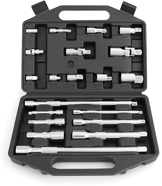 HORUSDY 20-Piece Extension Bar Set, 1/4", 3/8" and 1/2" Drive Socket Extension Set