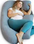 Pharmedoc Pregnancy Pillows, U-Shape Full Body Pillow – Removable Cooling Cover