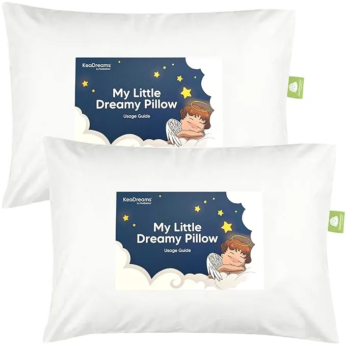 KeaBabies Toddler Pillows 2-Pack