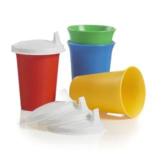 Tupperware Brand Bell Tumblers & Seals - 7 oz (200 ml) - Dishwasher Safe & BPA Free - Durable Dripless Sippy Cup with Lid for Ages 6-24 Months