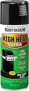 Rust-Oleum Paint 241169 High Heat Ultra Enamel Spray, Black, 12-Ounce, 12 Ounce (Pack of 1)