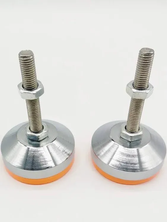 TIHOOD 2PCS Heavy Duty Leveling Screw Leg 4" Adjustable Feet Leveler Foot for Furniture Mechanical Equipment