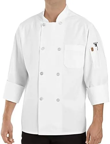 Chef Designs Men's Eight Pearl Button Chef Coat