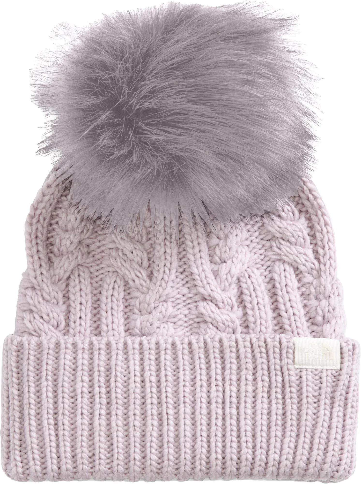 The North Face Kids Oh Mega Fur Pom Beanie Pink Moss