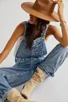 Free People Ziggy Denim Overalls Large / Sapphire Blue