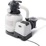 Intex 2100 GPH Above Ground Pool Sand Filter Pump with Automatic Timer