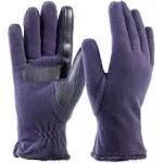 isotoner womens Stretch Fleece Gloves With Microluxe Lining and Smart Touch Technology