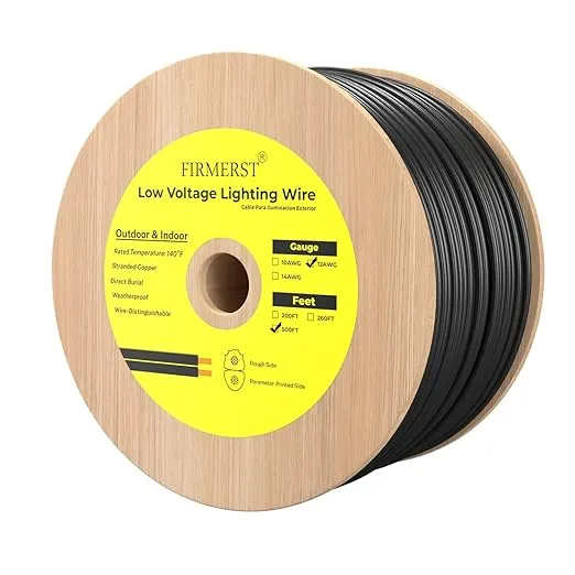 12/2 Low Voltage Wire Outdoor Landscape Lighting Cable 100 Feet