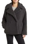 UGG Double Breasted Short Teddy Coat