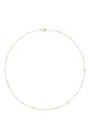 Tory Burch Delicate Kira Pearl Gold-Tone Necklace