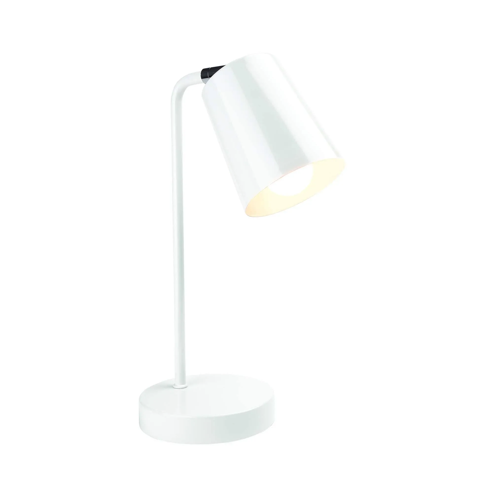 Contemporary Table Lamp with LED Bulb Included - White