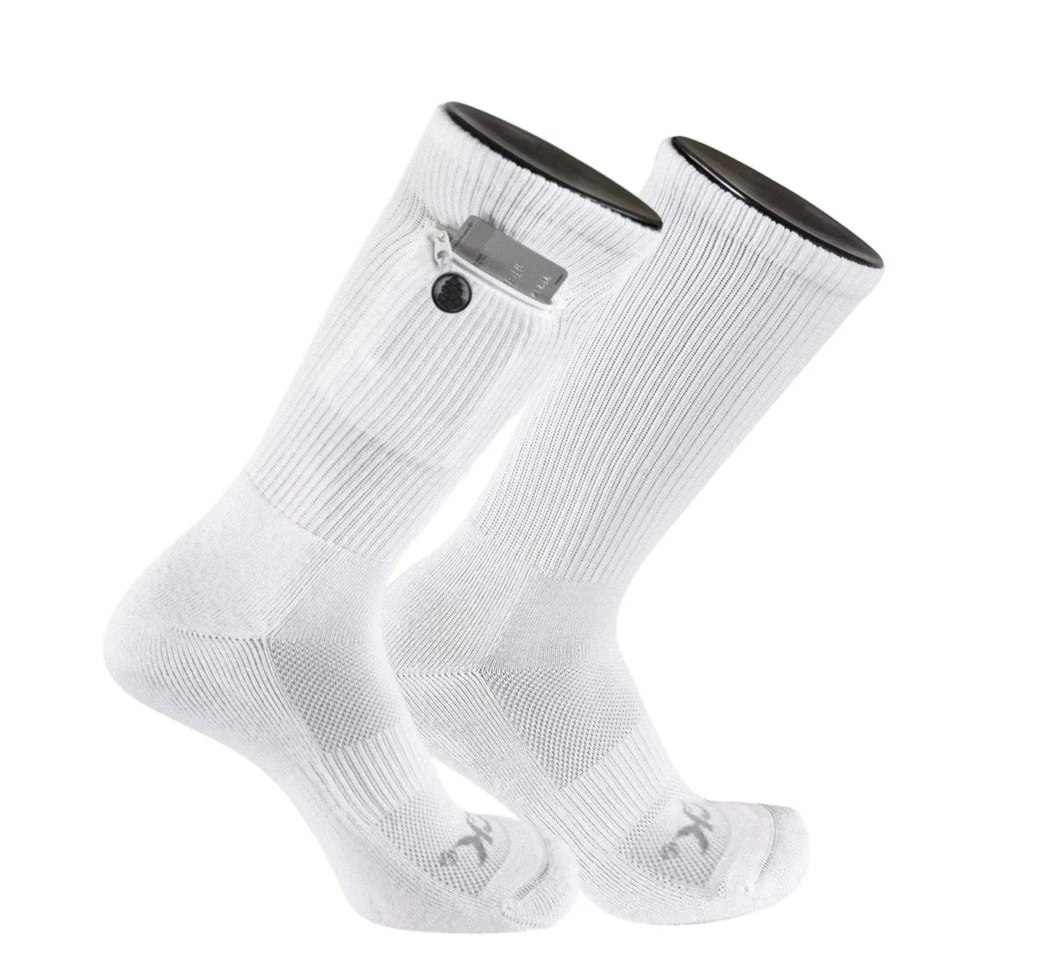 Zip Pocket Crew Socks