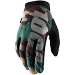 BRISKER Camo/Black Dirt Bike Gloves - Mountain Bike Gloves