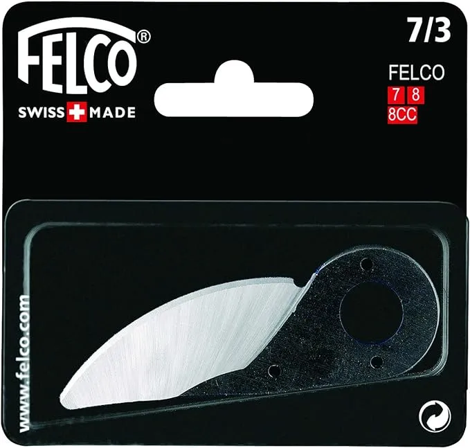 Felco Hand Pruner Replacement Blade (7/3) for Felco Hand Pruners F7 & F8 - Spare Cutting Blade for Garden Pruning Shears & Bypass Clippers (Single Pack)