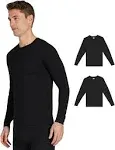 32 Degrees Men's 2-Pack Performance Thermal Baselayer Crewneck Top