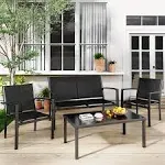 Greesum 4 Pieces Patio Furniture Set Outdoor Conversation Sets for Pa