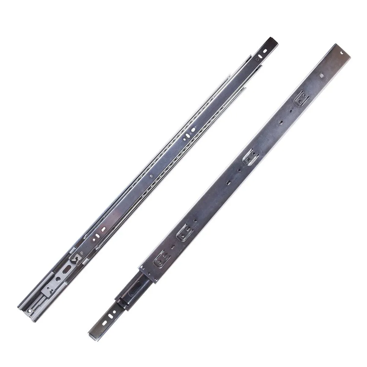 Hickory Hardware 18 inch Soft Close Full Extension Ball Bearing Side Mount Drawer Slide, Cadmium P1055/18-2C