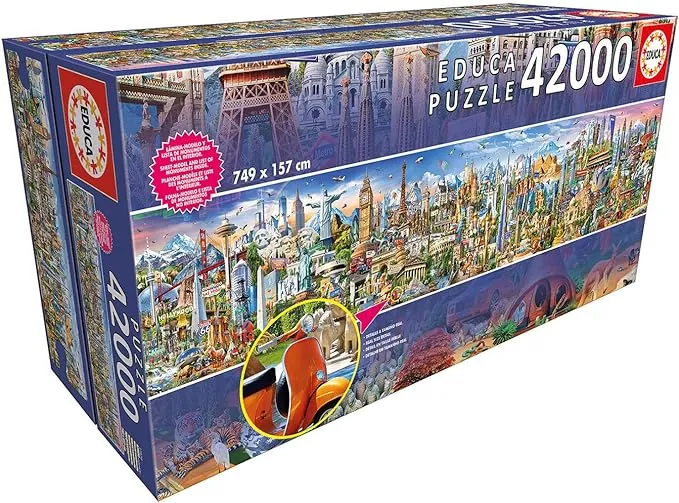 Puzzle Educa - Around The World, 42000 piese (17570) 