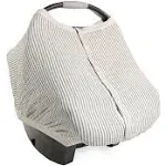 Little Unicorn Cotton Muslin Car Seat Canopy - Grey Stripe