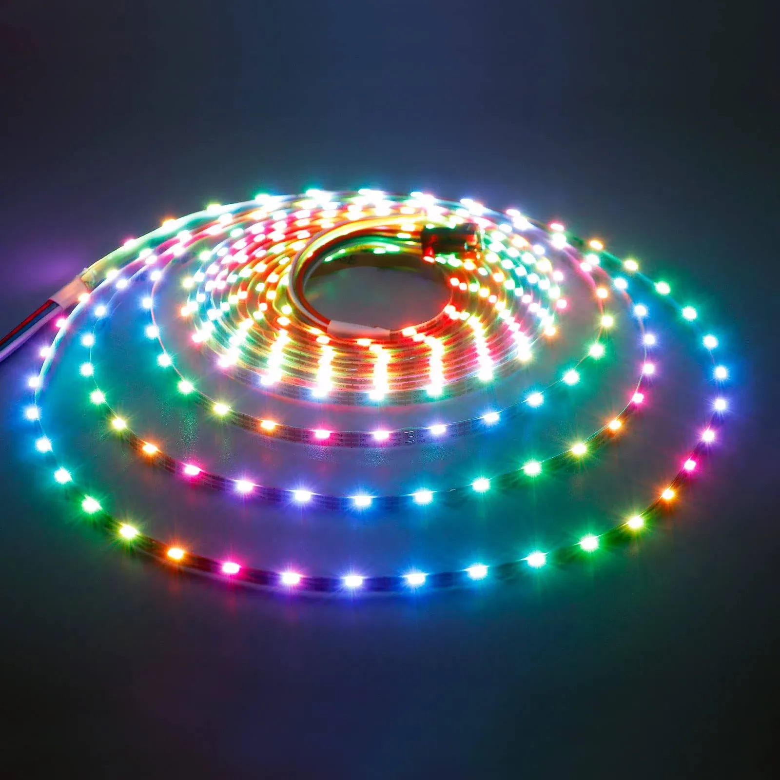 TOPAI WS2812B Side Emitting LED Strip RGB Individually Addressable 5V 16.4ft ...