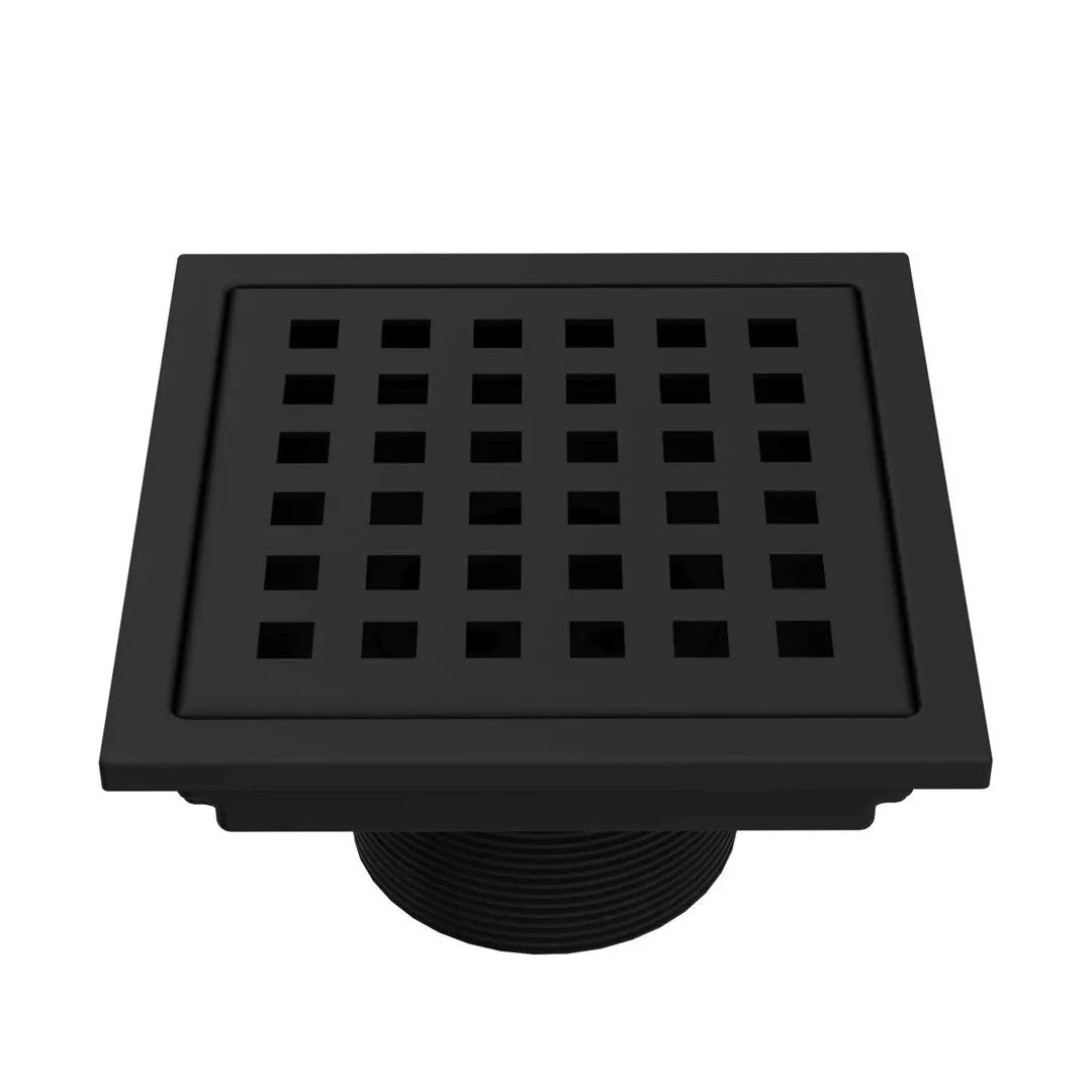 Vigo VG07004MB Elan Square Shower Drain Finish: Matte Black