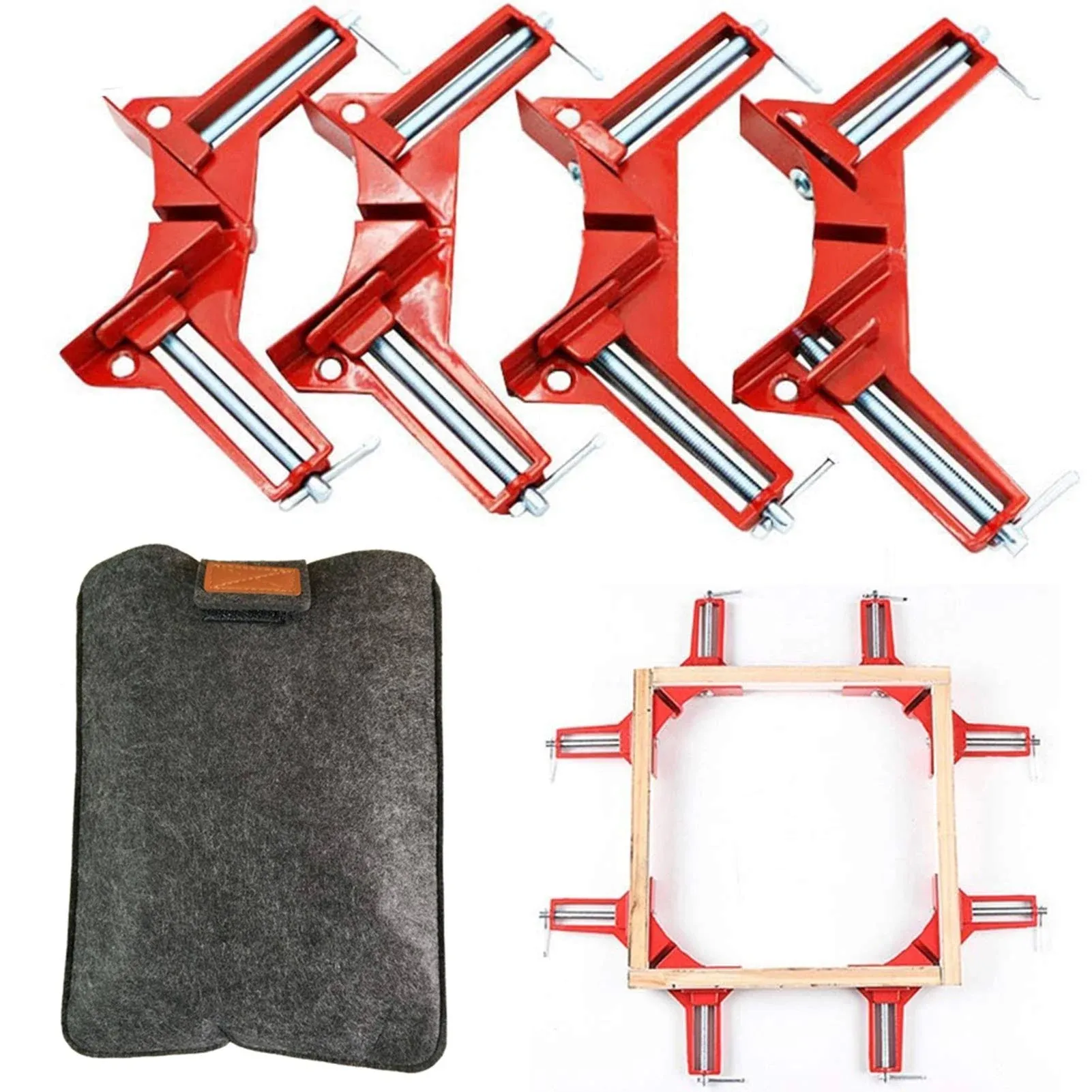 GoLucky7 Right Angle Clamp, 90 Degrees Corner Clamp, Picture Frame Holder, Glass Holder, DIY Woodworking Hand Tools