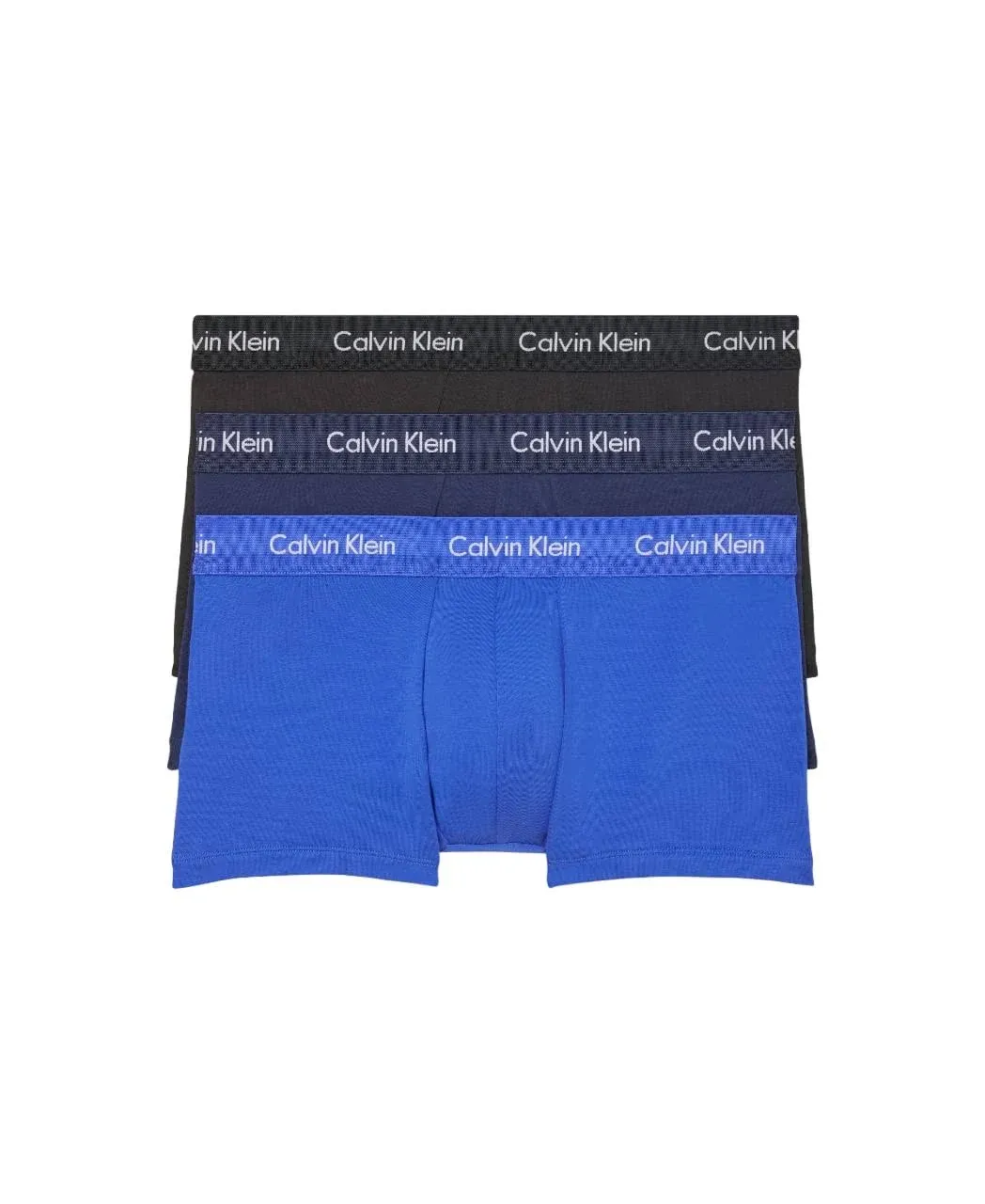 Calvin Klein Men's Cotton Stretch 3-Pack Low Rise Trunks