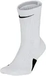 Nike Elite Crew Basketball Socks - White - M