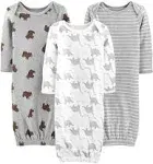 Simple Joys by Carter's Baby 3-Pack Neutral Cotton Sleeper Gown