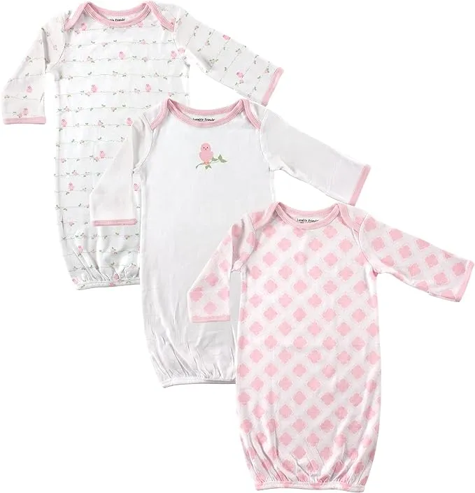 Luvable Friends Baby Girls' Cotton Gowns