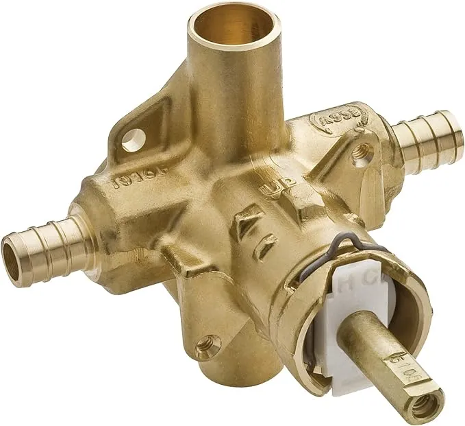 Moen 2580 Posi-Temp Brass Pressure Balancing Shower Valve, 1/2-Inch Crimp Ring PEX Connection