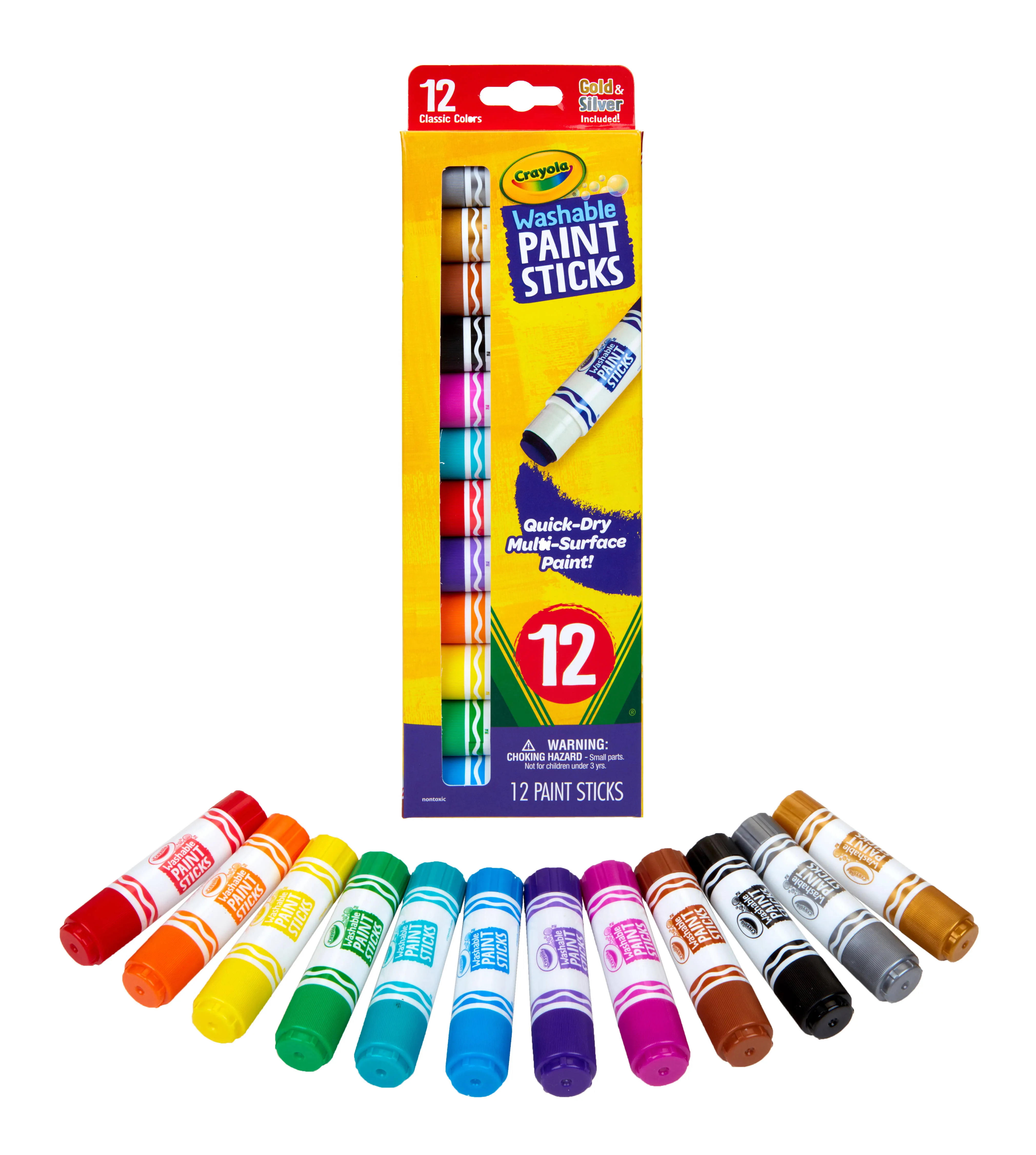 12ct Washable Paint Sticks