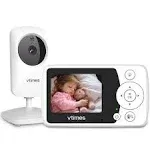 VTimes Baby Monitor with Camera and Audio, Video Baby Monitor No WiFi Night Visi