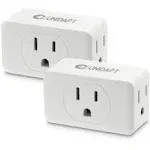 Unidapt Multi Plug Outlet Extender, 3 Outlet Wall Adapter, Multiple Outlet Splitter, Grounded Wall Tap Power Plug Expander for Cruise Ship Home Office Dorm Essentials, 2-Pack