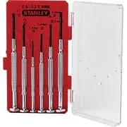 Stanley Hand Tools 66-039 6 Piece Jeweler's Screwdriver Set