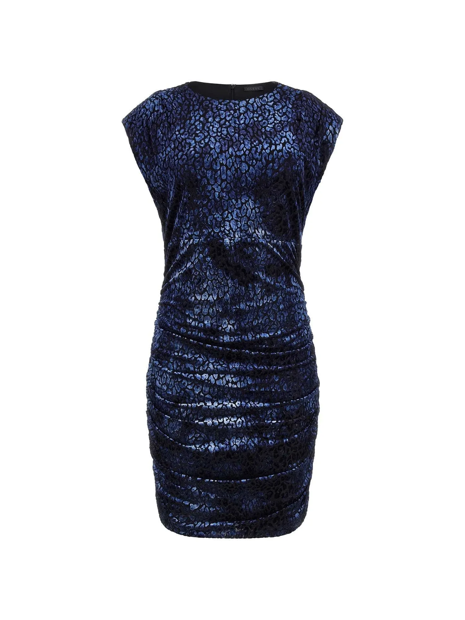 Guess Women's Belinda Animal-Print Bodycon Dress - Leo Blackened Blue