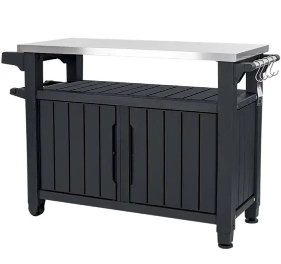 Keter Unity XL Outdoor Kitchen Rolling Bar Cart