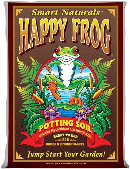 FoxFarm FX14047 Happy Frog, 2 Cubic Feet Potting Soil, Brown